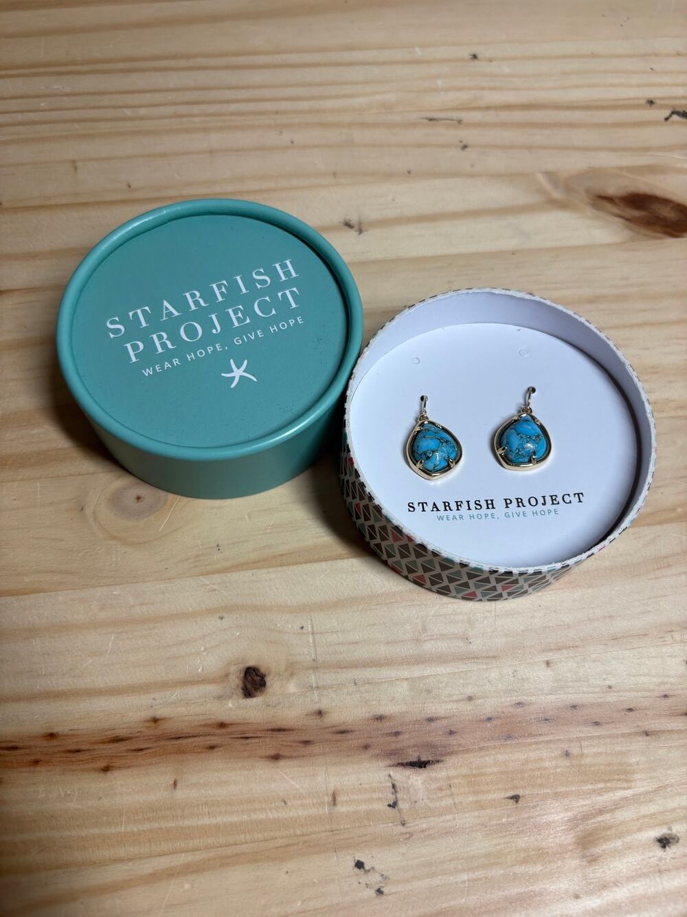 Starfish Project Harmony Turquoise 14K Plated Earrings Dangle